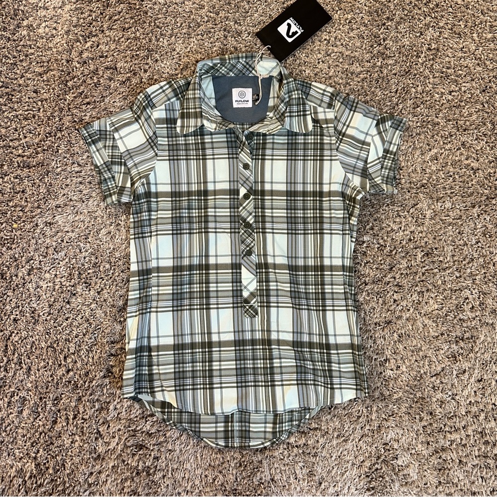 W’s Flylow Plaid Mountain Bike Jersey - NWT